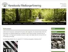 Tablet Screenshot of hareskovbymedborgerforening.dk